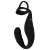 Черное эрекционное кольцо со стимуляцией промежности и анальной пробкой Cock Ring with RC Prostate Plug - Orion - в Орле купить с доставкой