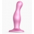 Розовая насадка Strap-On-Me Dildo Plug Curvy size M - Strap-on-me - купить с доставкой в Орле