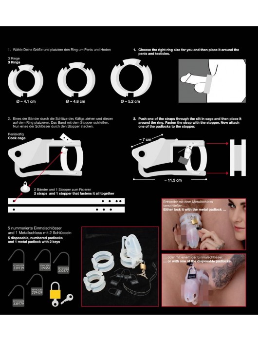 Набор для мужского пояса верности Cock Cage Set - Orion - купить с доставкой в Орле