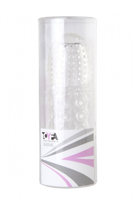 Прозрачная закрытая гелевая насадка - 13,5 см. - Toyfa Basic - в Орле купить с доставкой