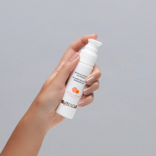 Универсальный массажный гель-смазка Allover Delicious Massage Gel с ароматом персика и аброкоса - 50 мл. - YESforLOV - купить с доставкой в Орле