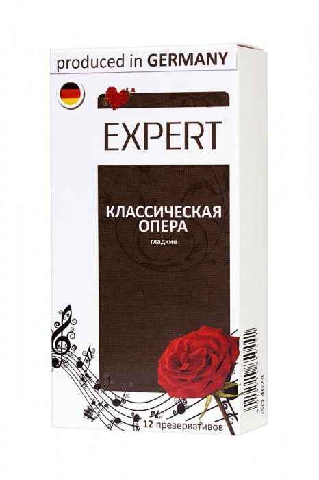 Гладкие презервативы Expert  Классическая опера  - 12 шт. - Expert - купить с доставкой в Орле