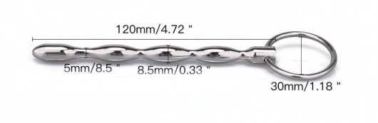 Металлический уретральный плаг с кольцом - Notabu - купить с доставкой в Орле