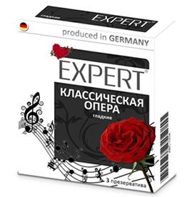 Гладкие презервативы Expert  Классическая опера  - 3 шт. - Expert - купить с доставкой в Орле