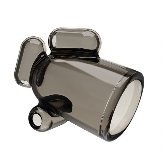 Дымчатая насадка-мастурбатор с вибрацией Vibrating Crystal Cap I - Baile - в Орле купить с доставкой