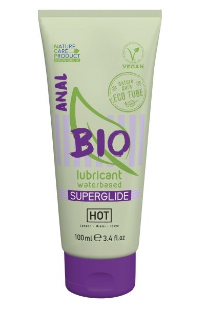 Интимный увлажняющий анальный гель BIO SuperGlide - 100 мл. - HOT - купить с доставкой в Орле