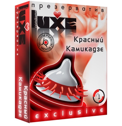 Презерватив LUXE  Exclusive   Красный Камикадзе  - 1 шт. - Luxe - купить с доставкой в Орле