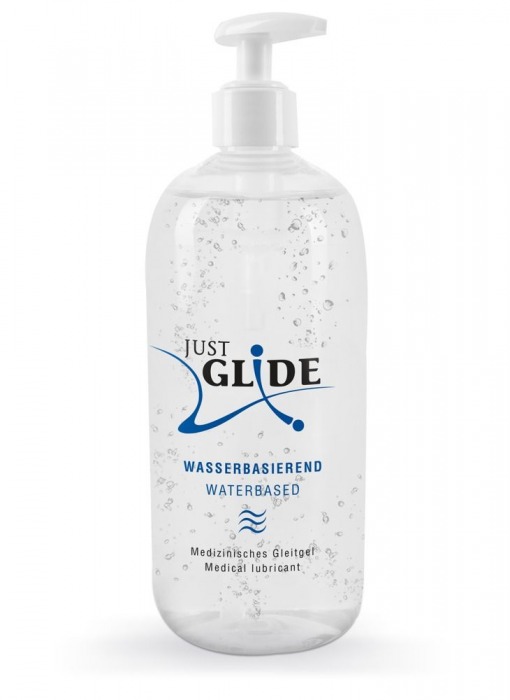 Гель-смазка на водной основе Just Glide с дозатором - 500 мл. - Orion - купить с доставкой в Орле