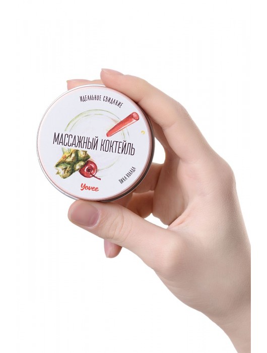 Массажная свеча «Массажный коктейль» с ароматом пина колады - 30 мл. - ToyFa - купить с доставкой в Орле