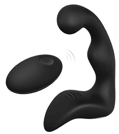 Черный вибромассажер простаты REMOTE BOOTY PLEASER - Dream Toys - в Орле купить с доставкой