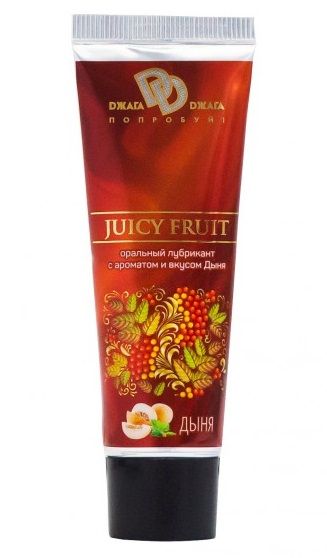 Интимный съедобный лубрикант JUICY FRUIT с ароматом дыни - 30 мл. - БиоМед - купить с доставкой в Орле