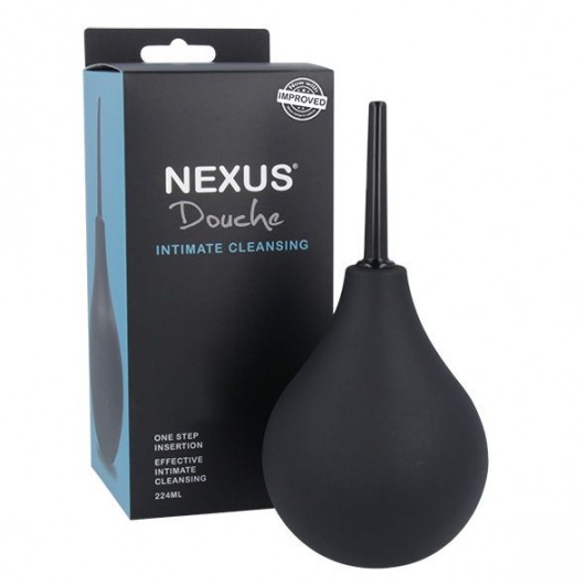 Черный анальный душ с обратным клапаном Non Return Valve Anal Douche - Nexus Range - купить с доставкой в Орле