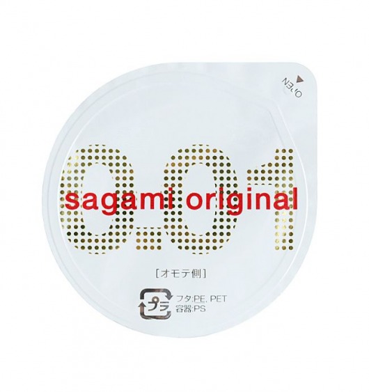 Супертонкий презерватив Sagami Original 0.01 - 1 шт. - Sagami - купить с доставкой в Орле