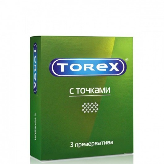 Текстурированные презервативы Torex  С точками  - 3 шт. - Torex - купить с доставкой в Орле