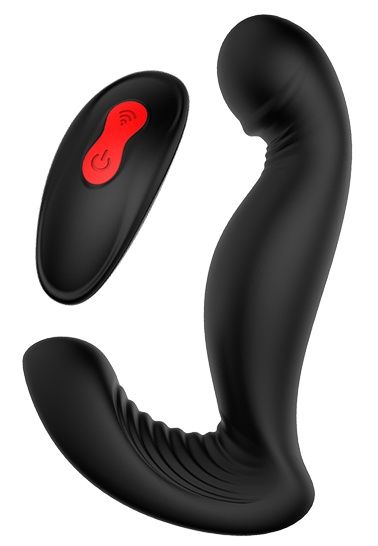 Черный вибромассажер простаты SWIRLING P-PLEASER - Dream Toys - в Орле купить с доставкой
