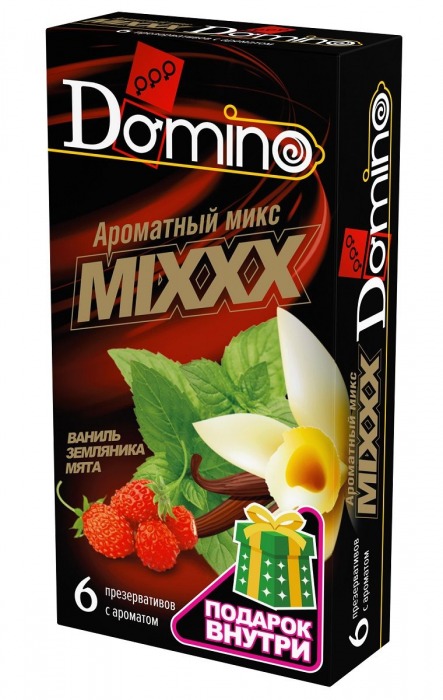 Ароматизированные презервативы DOMINO  Ароматный микс  - 6 шт. - Domino - купить с доставкой в Орле