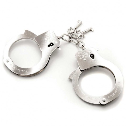 Металлические наручники Metal Handcuffs - Fifty Shades of Grey - купить с доставкой в Орле