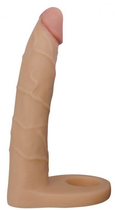 Телесная насадка-фаллоимитатор для двойного проникновения - 17 см. - Lovetoy - купить с доставкой в Орле