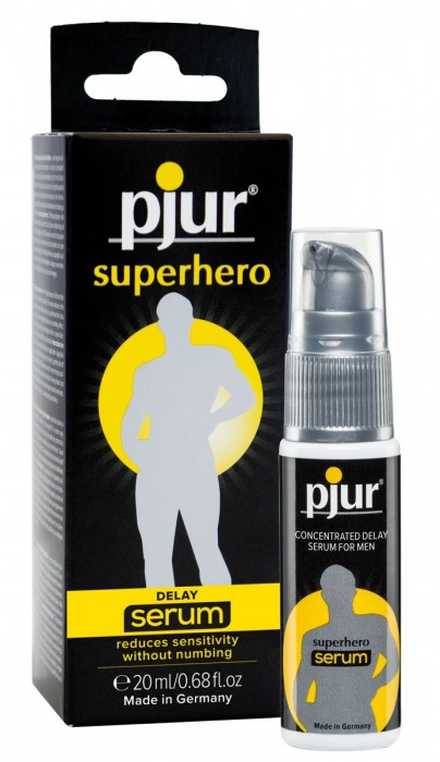 Сыворотка-пролонгатор pjur SUPERHERO Delay Serum - 20 мл. - Pjur - купить с доставкой в Орле