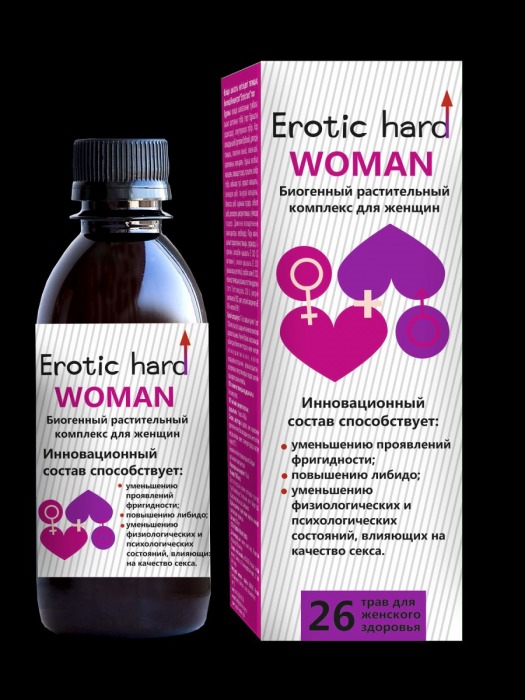 Женский биогенный концентрат для повышения либидо Erotic hard Woman - 250 мл. - Erotic Hard - купить с доставкой в Орле