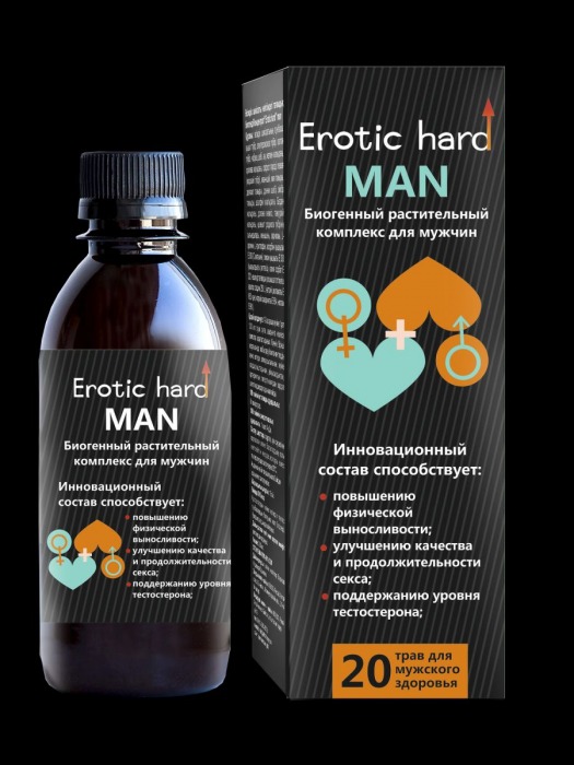 Мужской биогенный концентрат для усиления эрекции Erotic hard Man - 250 мл. - Erotic Hard - купить с доставкой в Орле