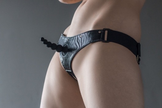 Черные трусики Better с анальной насадкой - 8 см. - Lola Games - купить с доставкой в Орле