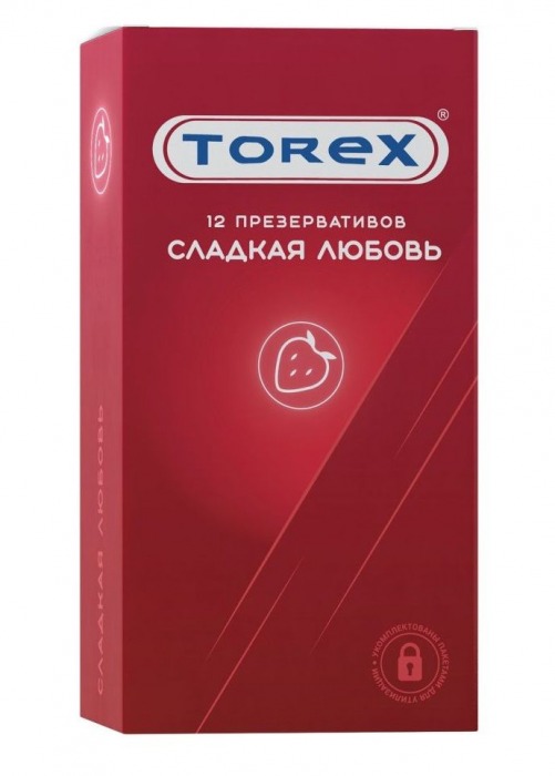 Презервативы Torex  Сладкая любовь  с ароматом клубники - 12 шт. - Torex - купить с доставкой в Орле