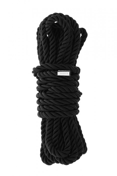 Черная веревка для шибари DELUXE BONDAGE ROPE - 5 м. - Dream Toys - купить с доставкой в Орле