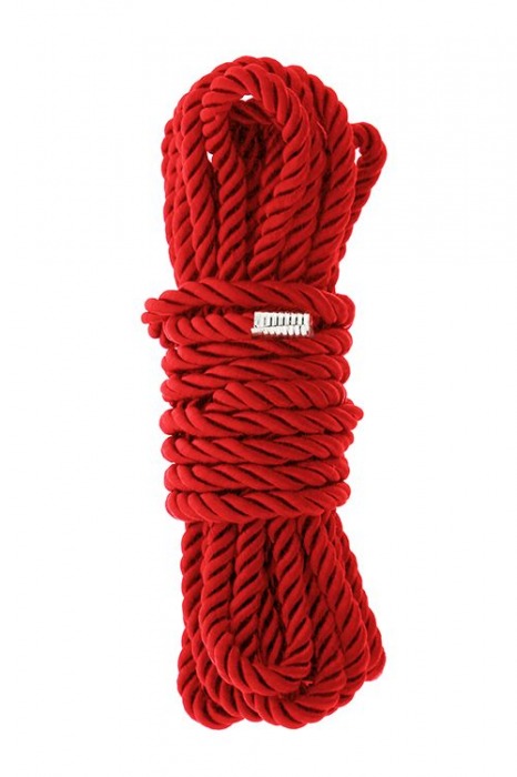 Красная веревка для шибари DELUXE BONDAGE ROPE - 5 м. - Dream Toys - купить с доставкой в Орле