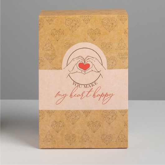 Складная коробка  С любовью  - 16 х 23 см. - Сима-Ленд - купить с доставкой в Орле