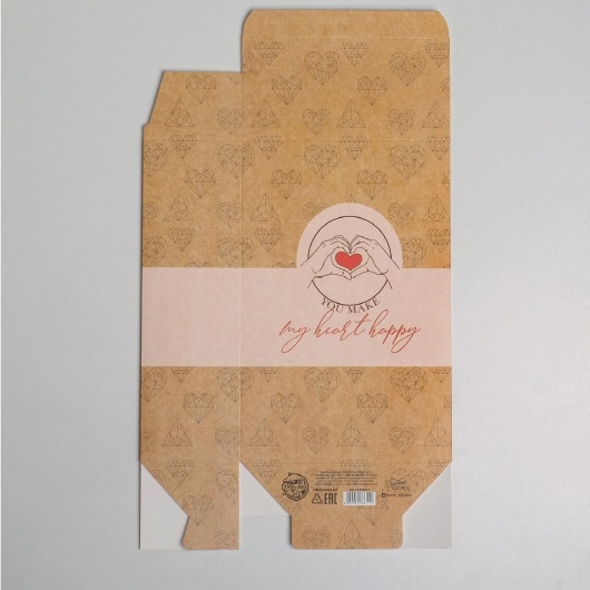 Складная коробка  С любовью  - 16 х 23 см. - Сима-Ленд - купить с доставкой в Орле