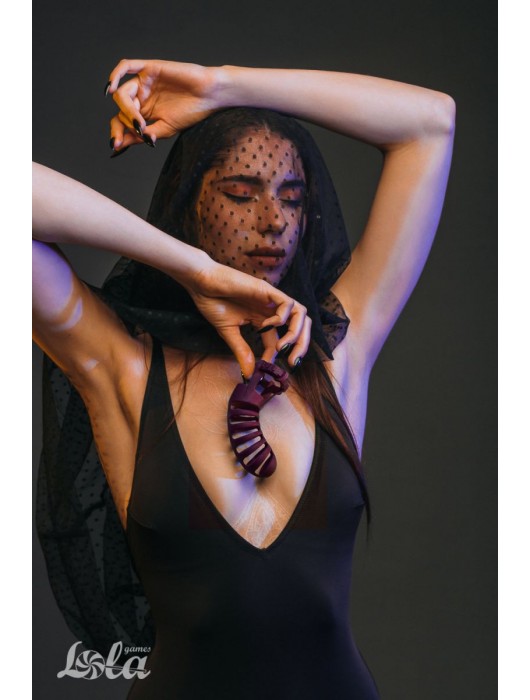 Мужской пояс верности бордового цвета Romello - Lola Games - купить с доставкой в Орле