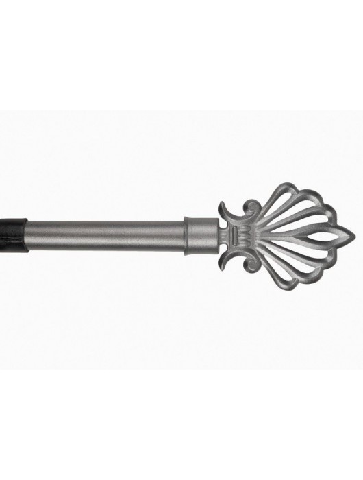 Черная многохвостая плеть с витой ручкой - 63 см. - Джага-Джага - купить с доставкой в Орле