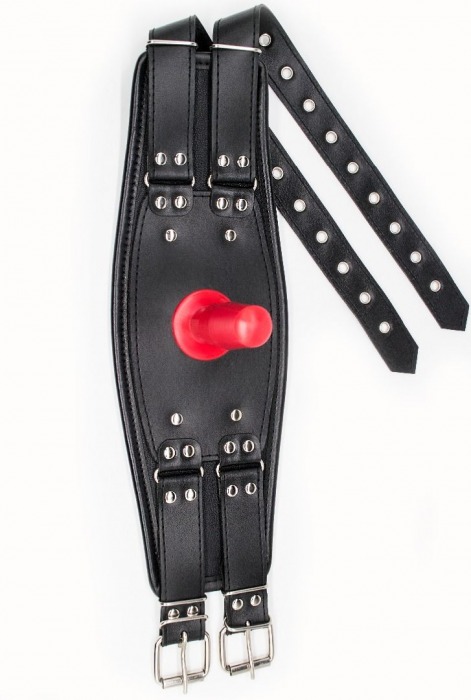 Черный пояс на бедро  Люкс  с телесной насадкой - LOVETOY (А-Полимер) - купить с доставкой в Орле