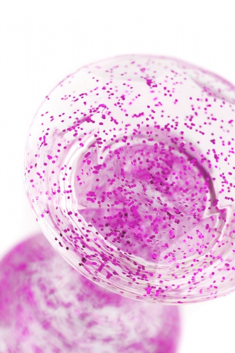 Фиолетовая акриловая анальная втулка - 8 см. - Toyfa Basic