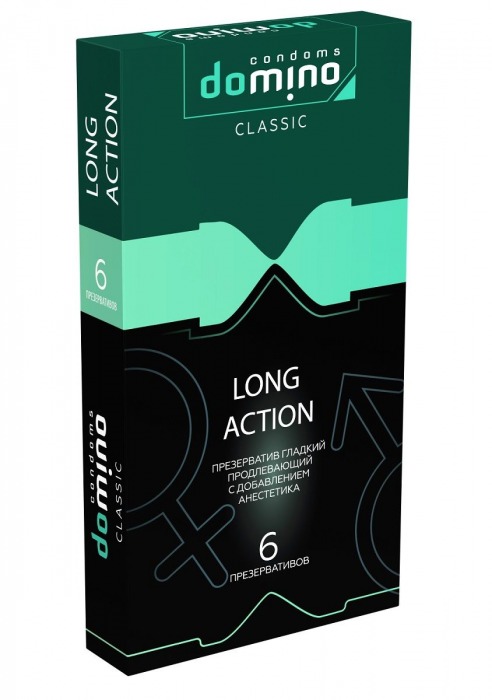 Презервативы с пролонгирующим эффектом DOMINO Classic Long action - 6 шт. - Domino - купить с доставкой в Орле