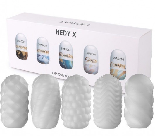 Набор из 5 мастурбаторов Hedy X5 Mixed - Svakom - в Орле купить с доставкой