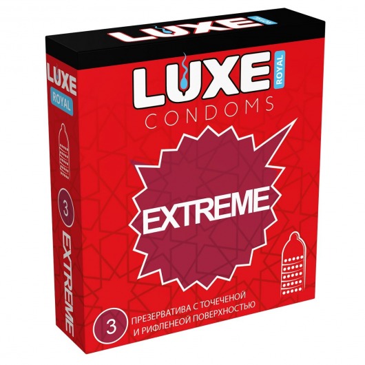 Текстурированные презервативы LUXE Royal Extreme - 3 шт. - Luxe - купить с доставкой в Орле