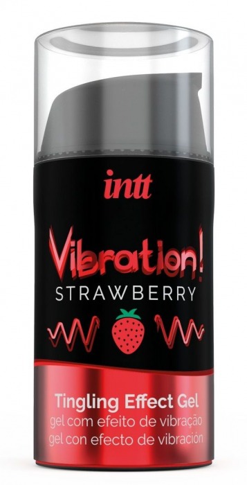 Жидкий интимный гель с эффектом вибрации Vibration! Strawberry - 15 мл. - INTT - купить с доставкой в Орле