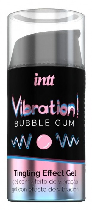 Жидкий интимный гель с эффектом вибрации Vibration! Bubble Gum - 15 мл. - INTT - купить с доставкой в Орле