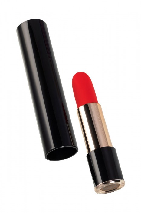 Красный мини-вибратор в виде помады Merlo - 10,5 см. - ToyFa в Орле Красный мини-вибратор в виде помады Merlo - 10,5 см. - ToyFa