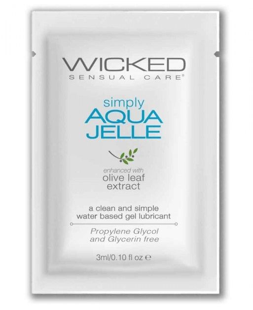 Гель-лубрикант Simply Aqua Jelle - 3 мл. - Wicked - купить с доставкой в Орле