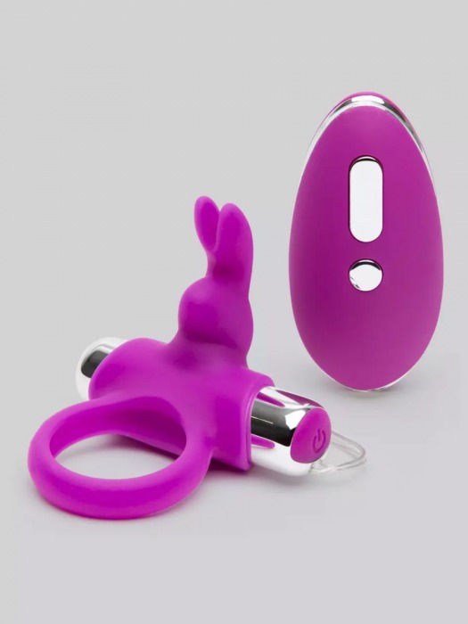 Лиловое виброкольцо с пультом ДУ Remote Control Cock Ring - Happy Rabbit - в Орле купить с доставкой