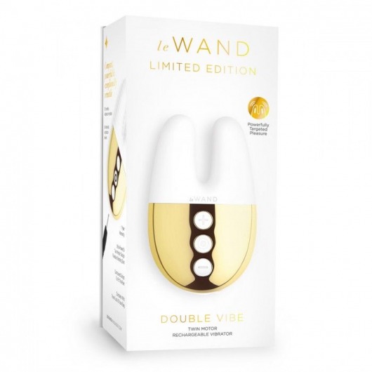 Белый вибратор с ушками Le Wand Double Vibe - Le Wand