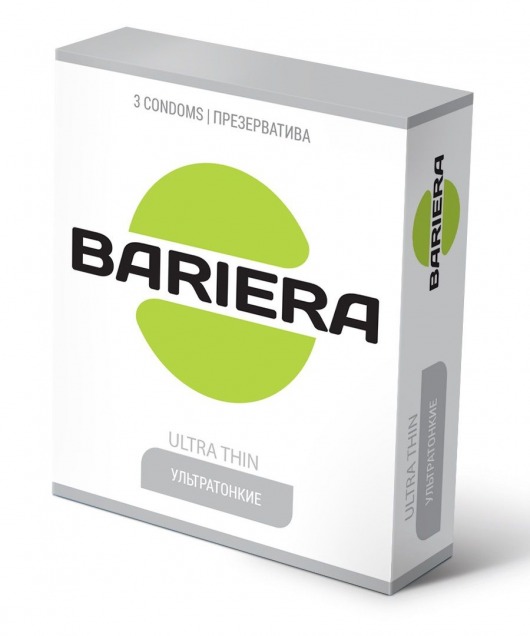 Ультратонкие презервативы Bariera Ultra Thin - 3 шт. - Bariera - купить с доставкой в Орле