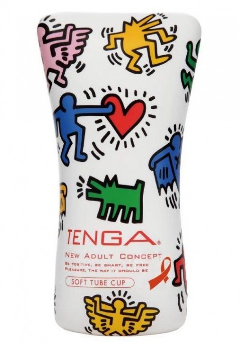 Мастурбатор-туба Keith Haring Soft Tube CUP - Tenga - в Орле купить с доставкой