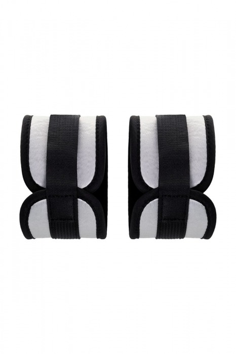 Серебристо-черные наручники Anonymo - ToyFa - купить с доставкой в Орле