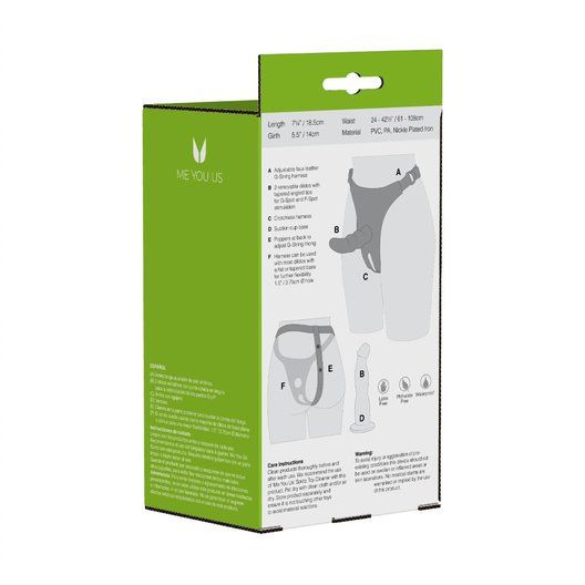 Страпон с 2 сменными насадками Double Tip Strap On - Me You Us - купить с доставкой в Орле