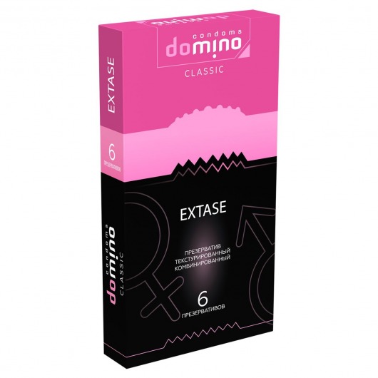 Презервативы с точками и рёбрышками DOMINO Classic Extase - 6 шт. - Domino - купить с доставкой в Орле