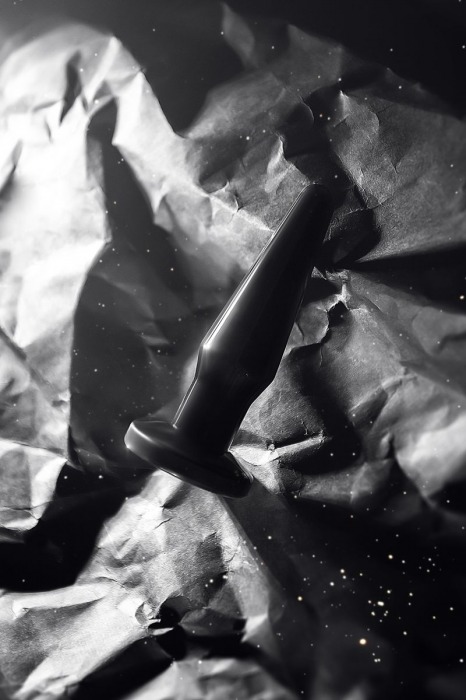 Черная анальная втулка Gemini α - 12 см. - POPO Pleasure